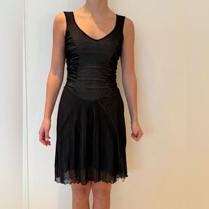 Chic Black Sleeveless Mini Dress